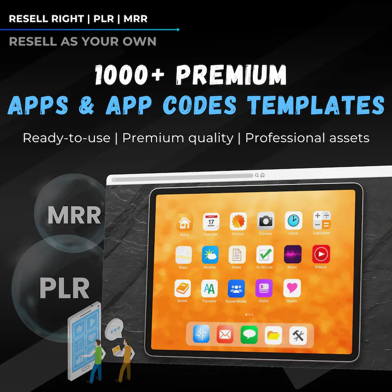 1,000+ App Templates Bundle | iOS & Android UI Kits, Web Apps, Dashboards | Figma, Xd + Code | PLR + MRR | Rebrand, Sell, App codes, Themes